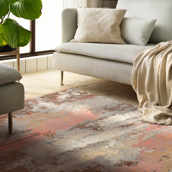 GRUNDSKOLA Rug, low pile, multicolor, 5 ' 3 "x7 ' 10 "