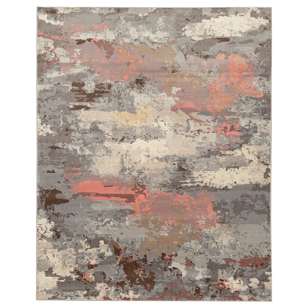 GRUNDSKOLA Rug, low pile, multicolor, 7 ' 10 "x9 ' 10 "
