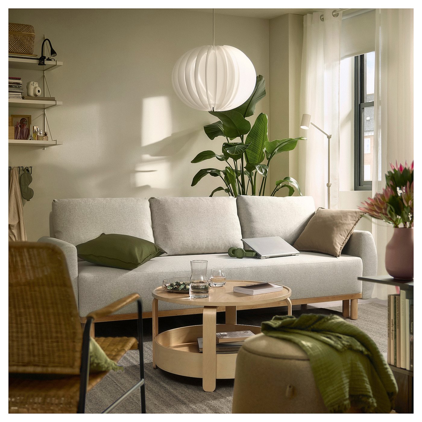 Sleeper sofa, Gunnared beige 3