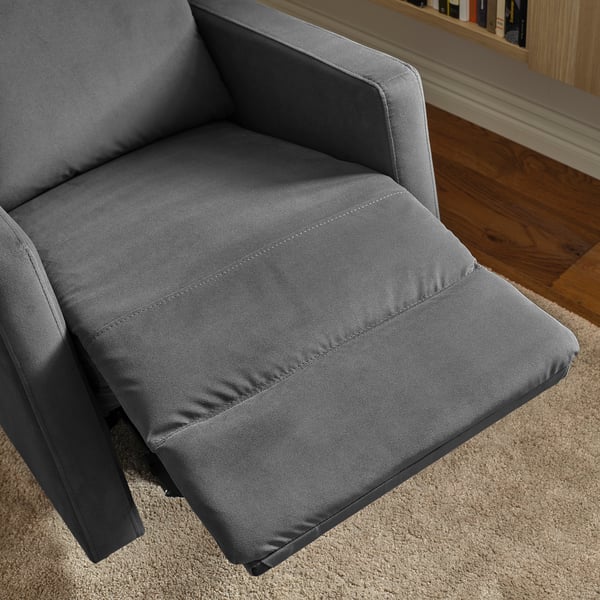 GRYTERYD Recliner rocker armchair, Hakebo dark gray