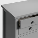 GULLABERG 6-drawer dresser, gray/anchor/unlock function, 35x18 7/8x48 "