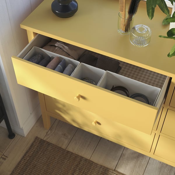 GULLABERG 6-drawer dresser, yellow, 66 1/8x18 7/8x39 3/8 "