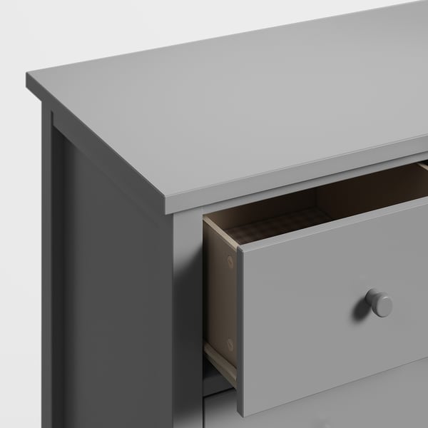 GULLABERG 8-drawer dresser, gray/anchor/unlock function, 35x18 7/8x48 "