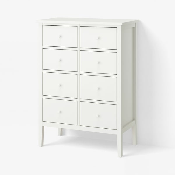GULLABERG 8-drawer dresser, white/anchor/unlock function, 35x18 7/8x48 "