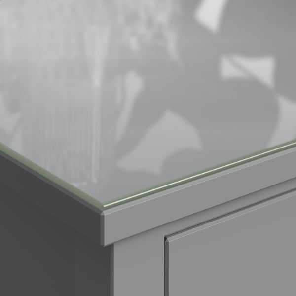 GULLABERG Glass top, clear, 35x18 7/8 "