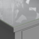 GULLABERG Glass top, clear, 35x18 7/8 "