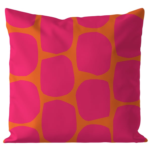 GULLBERGSÖ Cushion cover, bright pink bright orange/outdoor indoor, 20x20 "