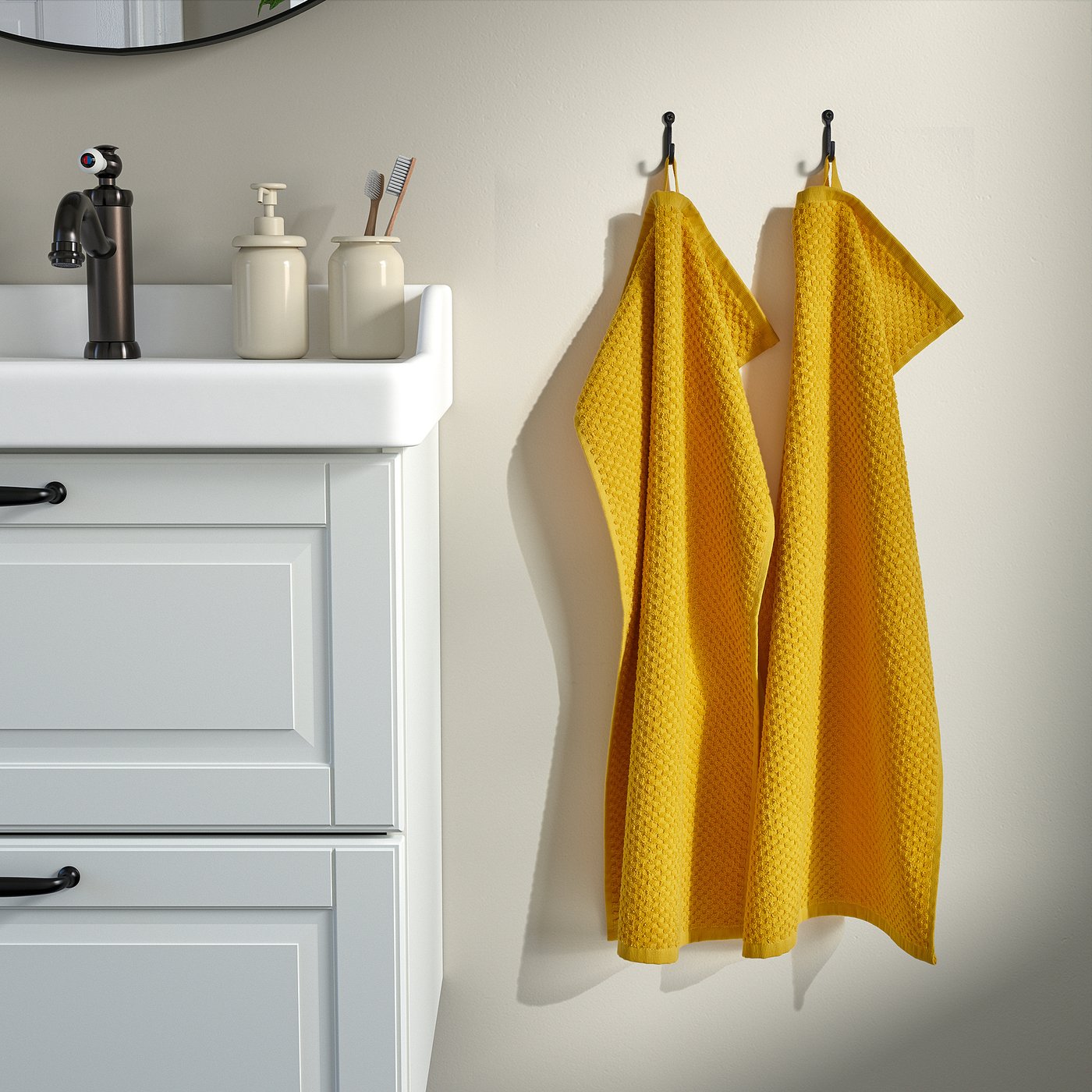 Hand towel, yellow 4