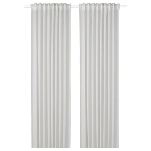 GUNRID air purifying curtain, 1 pair light gray 98 " 57 " 2 lb 0 oz 39.07 sq feet 2 pack