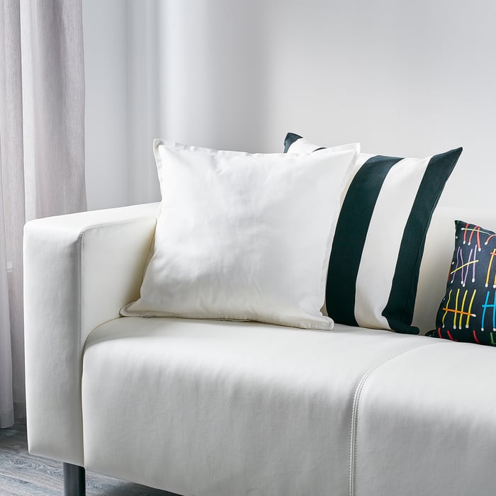 GURLI cushion cover, white, 20x20" IKEA