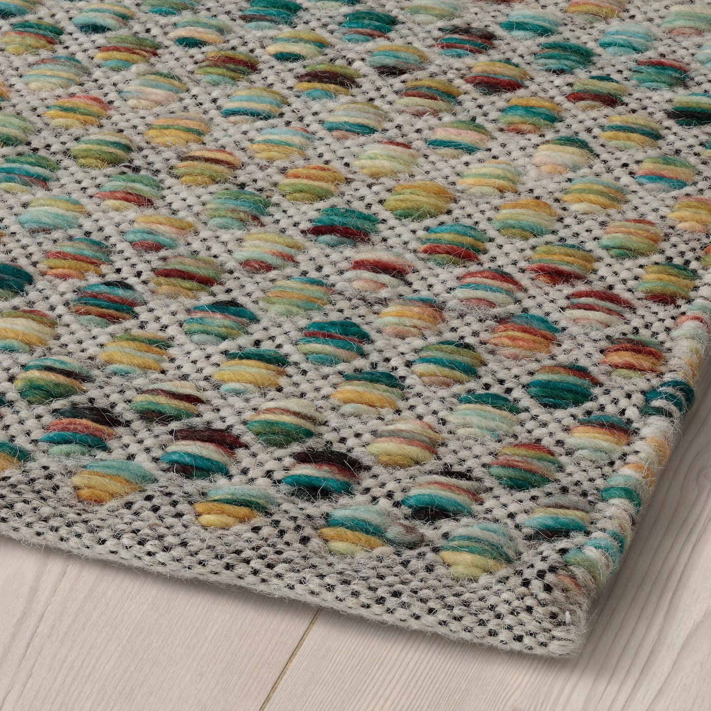 GYRSTINGE Rug, flatwoven - handmade multicolor/green 5 ' 7 "x7 ' 10 "