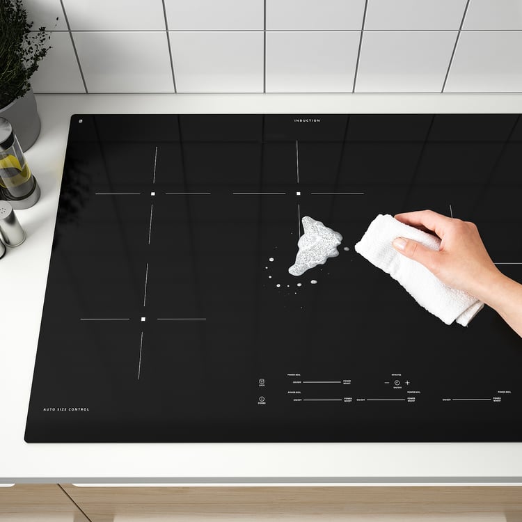 HACKSTAD induction cooktop, black, 30" IKEA