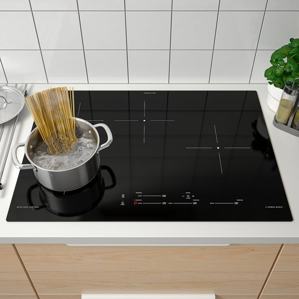 HACKSTAD induction cooktop, black, 30" IKEA