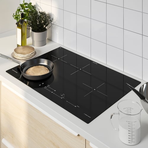 HACKSTAD induction cooktop, black, 30" IKEA