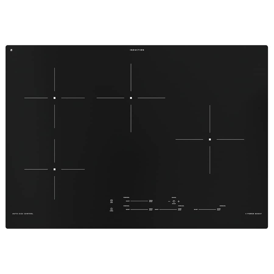 HACKSTAD induction cooktop, black, 30" IKEA