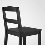 HÄGERNÄS Bar table and 4 bar stools, black stained pine
