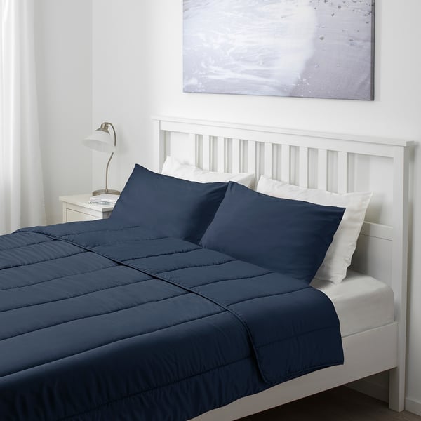 dark blue comforter set queen