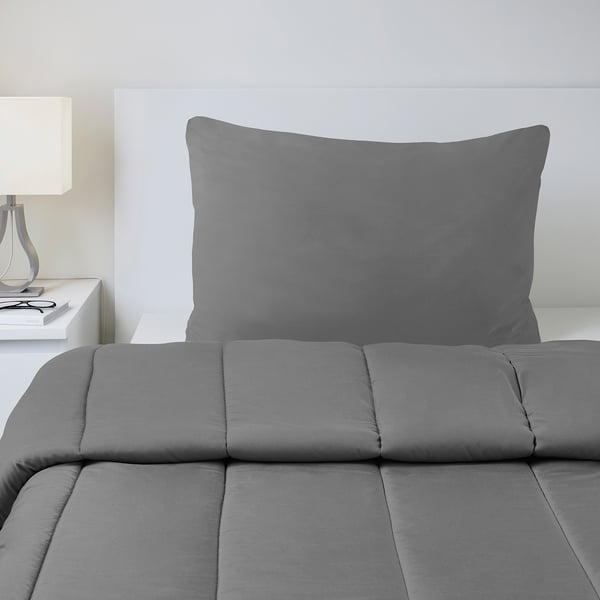 Hallespring Comforter Set Gray Cooler Twin Ikea