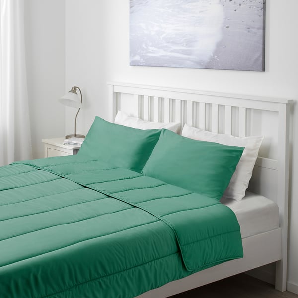 Hallespring Comforter Set Green Cooler Full Queen Ikea