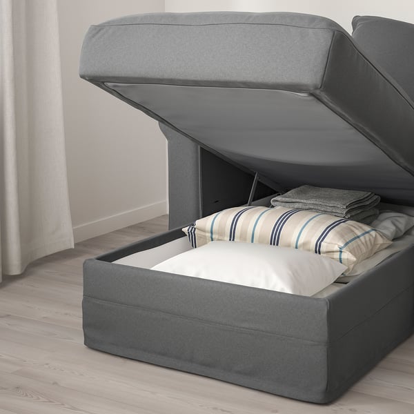 HÄRLANDA Chaise, Ljungen medium gray