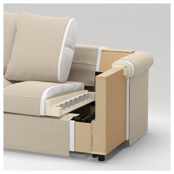 HÄRLANDA Chaise, Ljungen medium gray