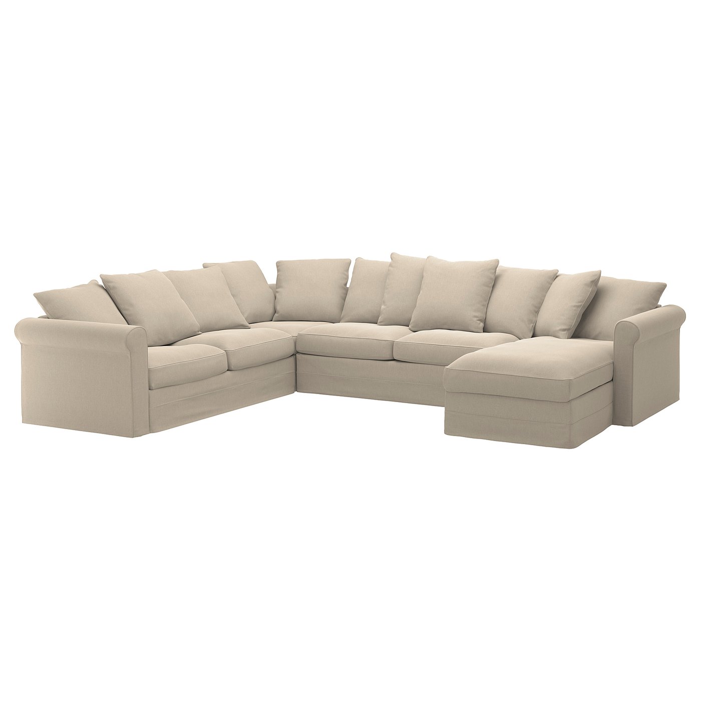 Harlanda Corner Sleeper Sofa 5 Seat With Chaise Sporda Natural Ikea