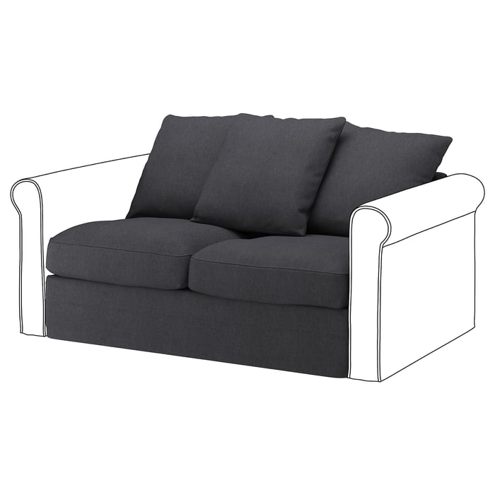 HÄRLANDA loveseat section, Sporda dark gray IKEA
