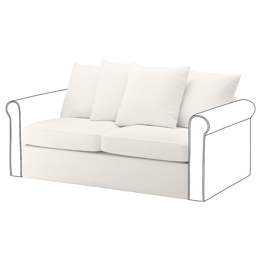 HÄRLANDA Loveseat sleeper section, Inseros white IKEA