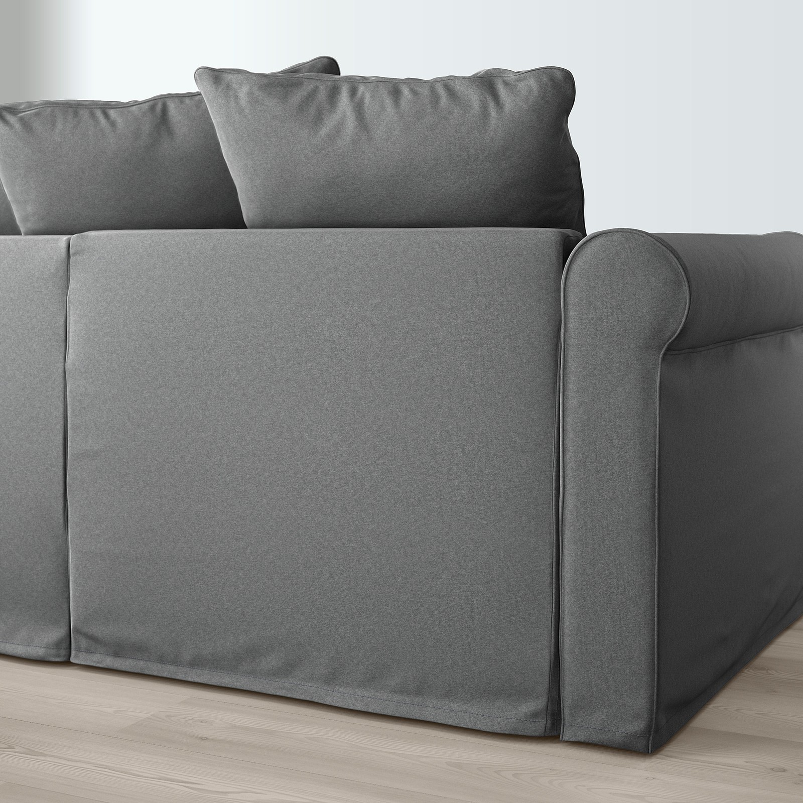 HÄRLANDA Sectional, 5seat corner, with chaise/Ljungen medium gray IKEA