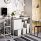 HÅLLBAR Bin with lid, light gray, Lower outer measure depth: 11 7/8" - IKEA