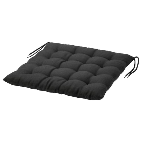 Hallo Chair Pad Outdoor Black 20x20 Ikea