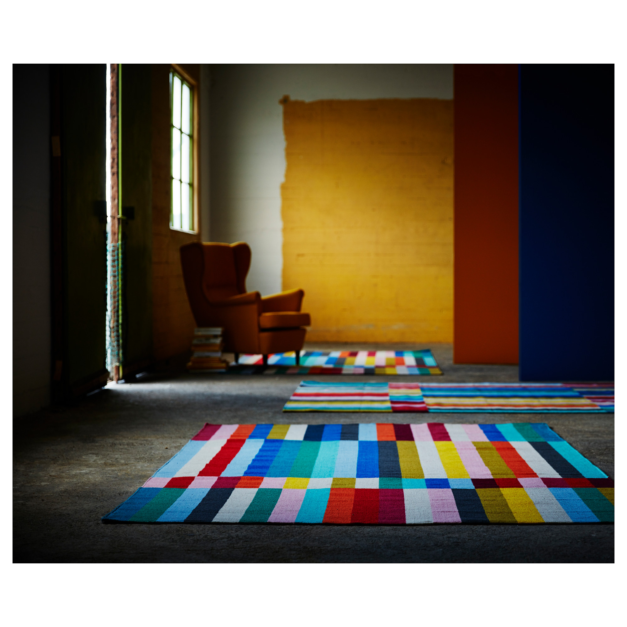 HALVED Rug, flatwoven, handmade multicolor IKEA