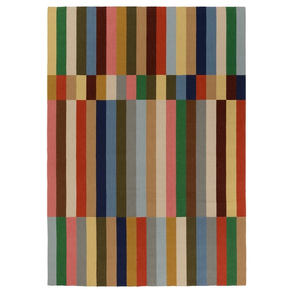HALVED rug, flatwoven, multicolor, dark, 5'7"x7'10" IKEA