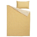 HAMNSENAP Duvet cover and pillowcase(s), yellow/multicolor, Twin