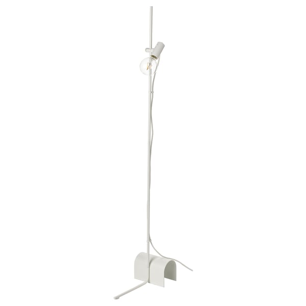 HÅRSLINGA floor lamp with LED bulb, white IKEA
