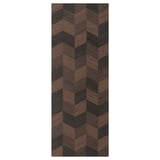 HASSLARP Door, brown/left-handed patterned, 15x40 "