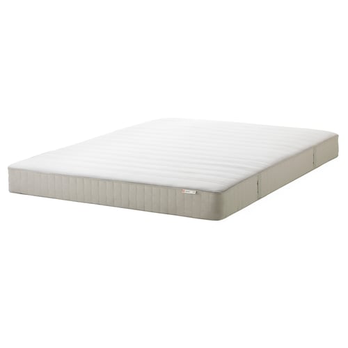 HASVÅG spring mattress, medium firm/beige, Full - IKEA 