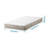 HASVÅG Spring mattress, medium firm/beige, Twin