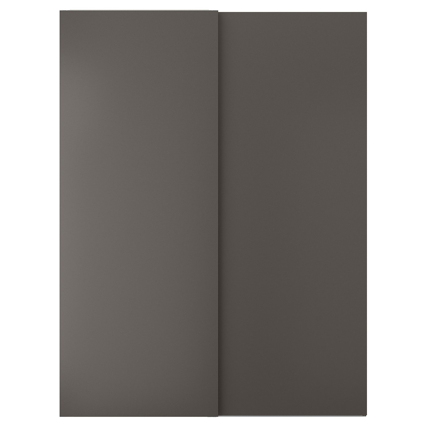 HASVIK Pair of sliding doors - dark gray 59x79 1/8 "