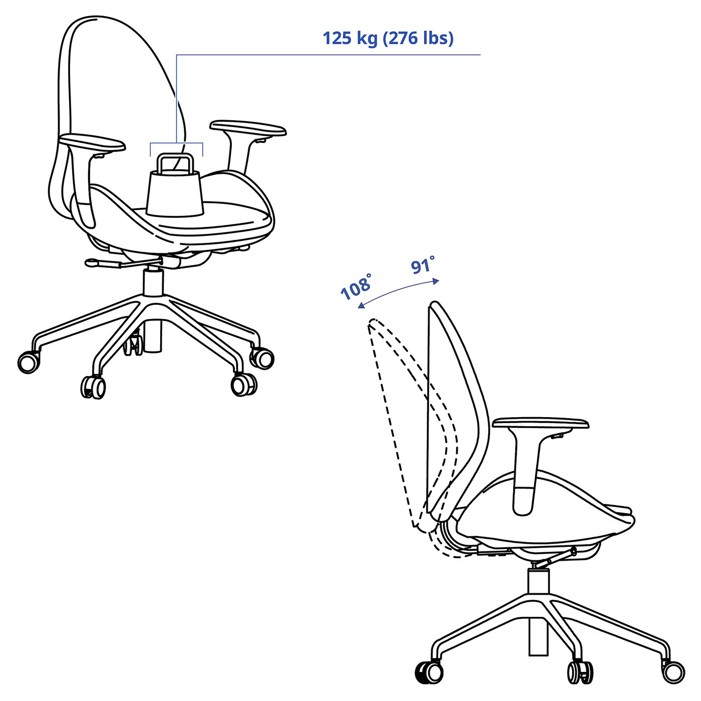 IKEA HATTEFJÄLL ハッテフィェル hattefjaell-office-chair-with-