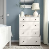 HAUGA 4-drawer dresser, white, 27 1/2x41 "