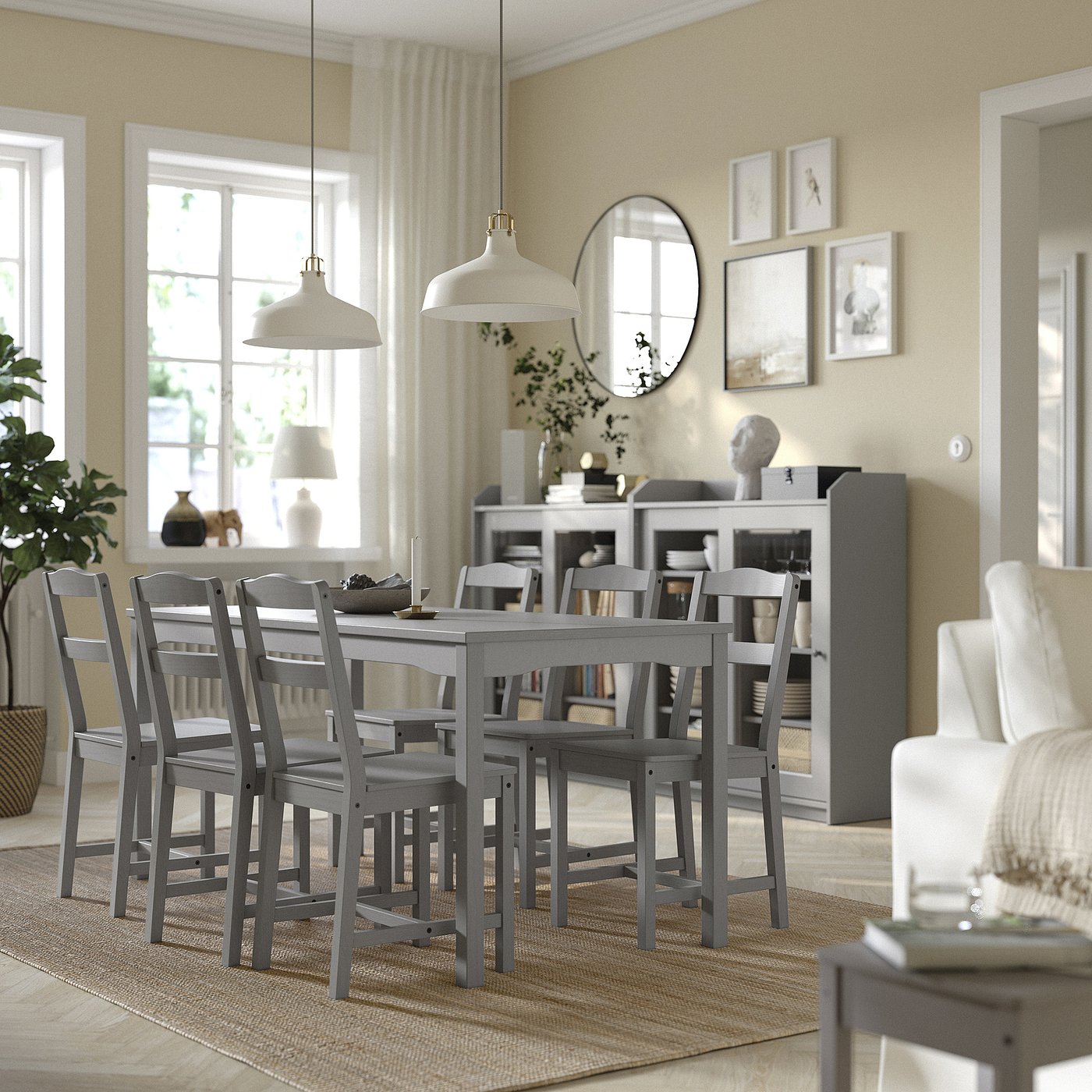 IKEA HAUGA テーブル hauga-table-gray-birch-