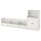 HAUGA TV/storage combination, white, 108 5/8x18 1/8x45 5/8 "