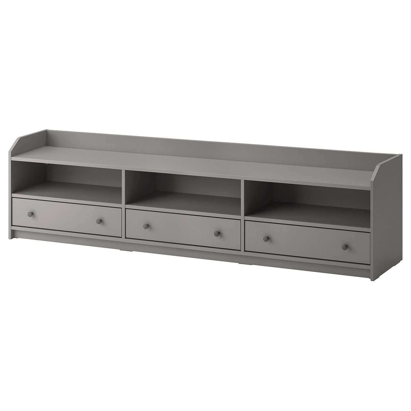 HAUGA TV unit, gray, 811/8x177/8x211/8