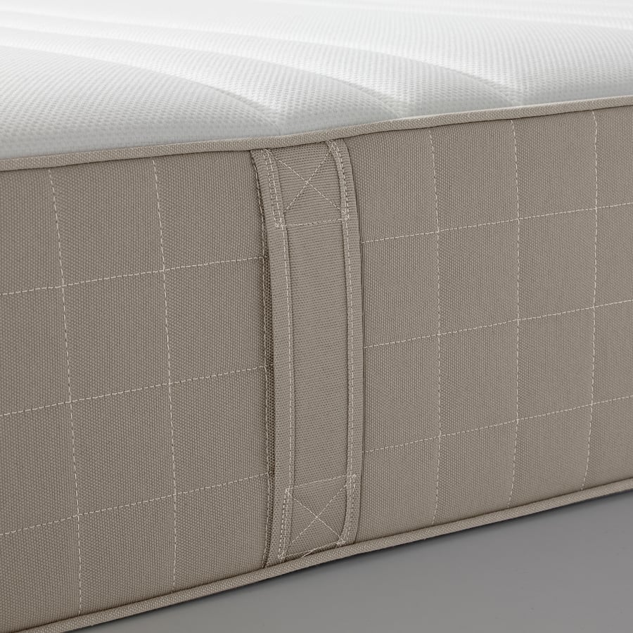 HAUGESUND spring mattress, medium firm/dark beige, Queen IKEA