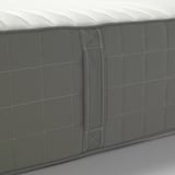 HAUGSVÄR Hybrid mattress, firm/dark gray, Queen