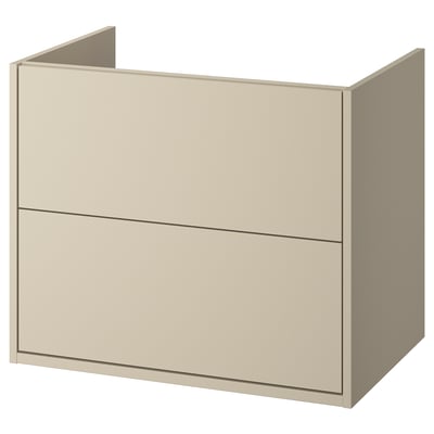 HAVBÄCK Bathroom vanity with drawers, beige, 30x21x25 1/8 "