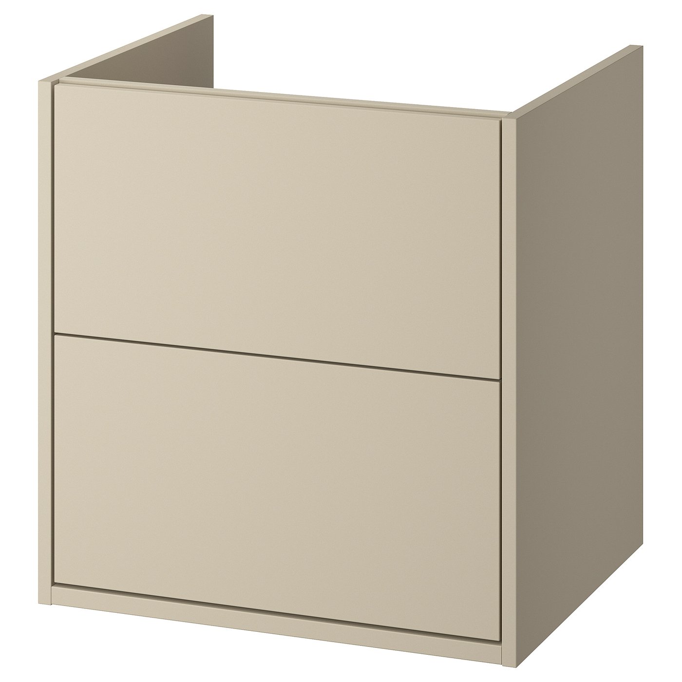 HAVBÄCK Bathroom vanity with drawers - beige 24x21x25 1/8 "