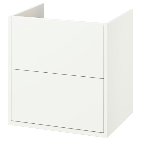 HAVBÄCK Bathroom vanity with drawers, white, 24x21x25 1/8 "