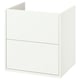 HAVBÄCK Bathroom vanity with drawers, white, 24x21x25 1/8 "